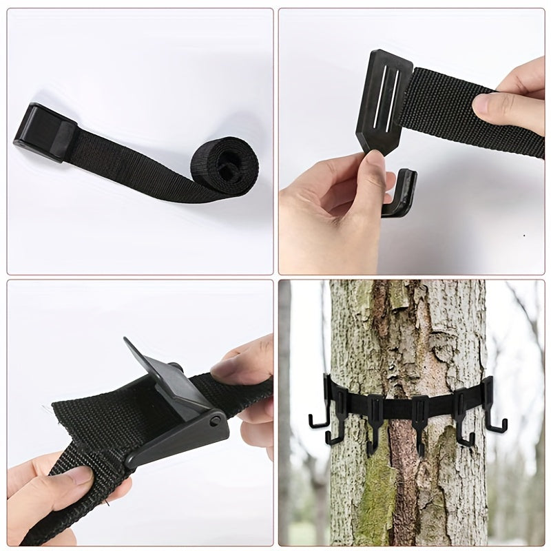 Treestand Strap Gear Hangers 5 Hooks Lightweight Holder