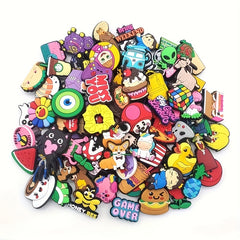 Random Funny Shoe Charms Decoration 12/22/52/102pcs