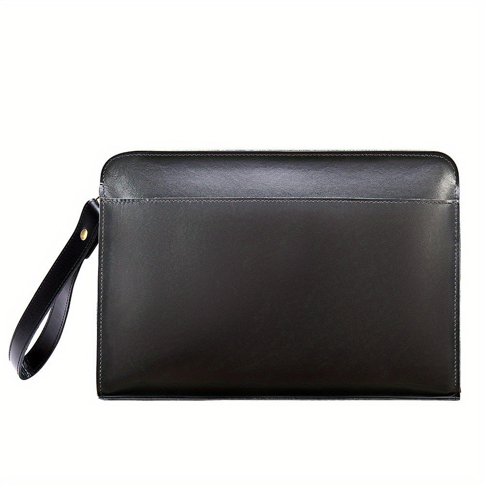 Men's Leather Clutch Bag Envelope Handbag