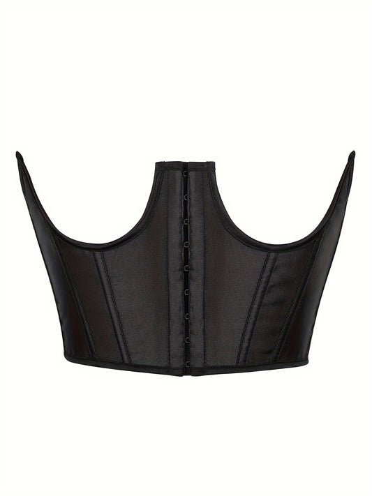 Strapless Corset Bustier Lace Up Body Shaper Lingerie