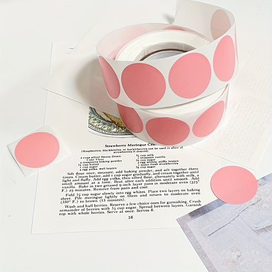 1 Inch 25mm Dot Coated Paper Label Roll 500pcs