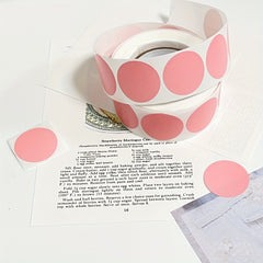 1 Inch 25mm Dot Coated Paper Label Roll 500pcs