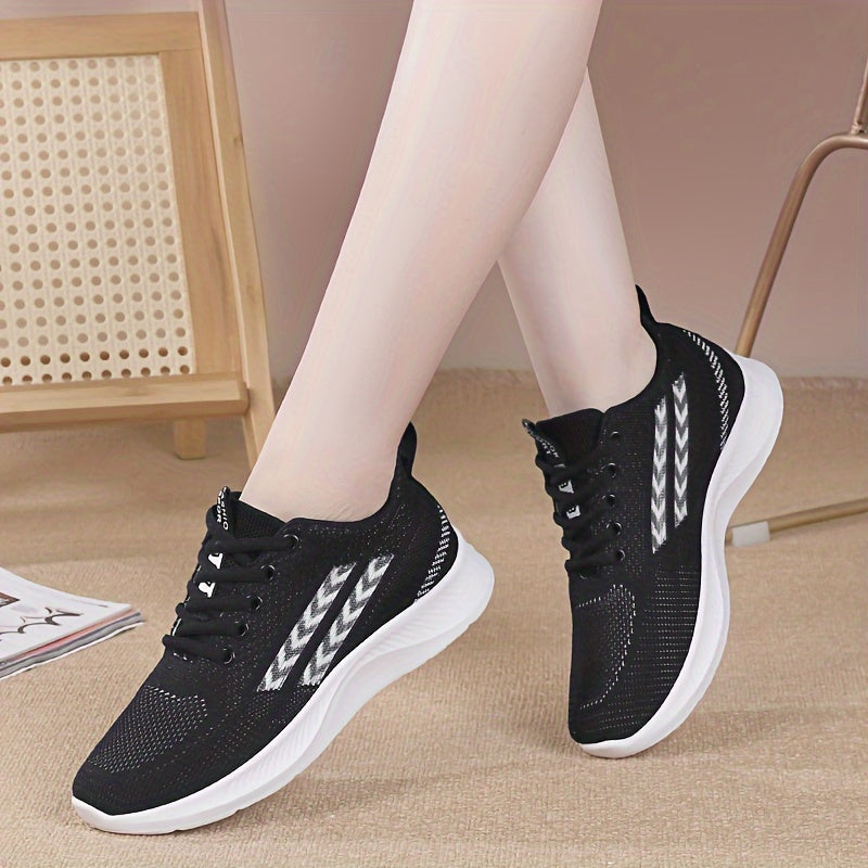 Women's Lightweight Lace-up Athletic Sneakers Running Shoes