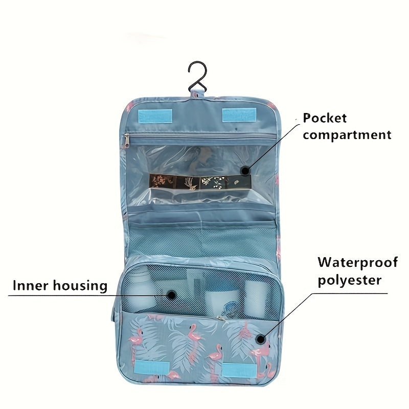 Hanging Toiletry Bag Water Resistant Makeup Organizer Travel Accessories