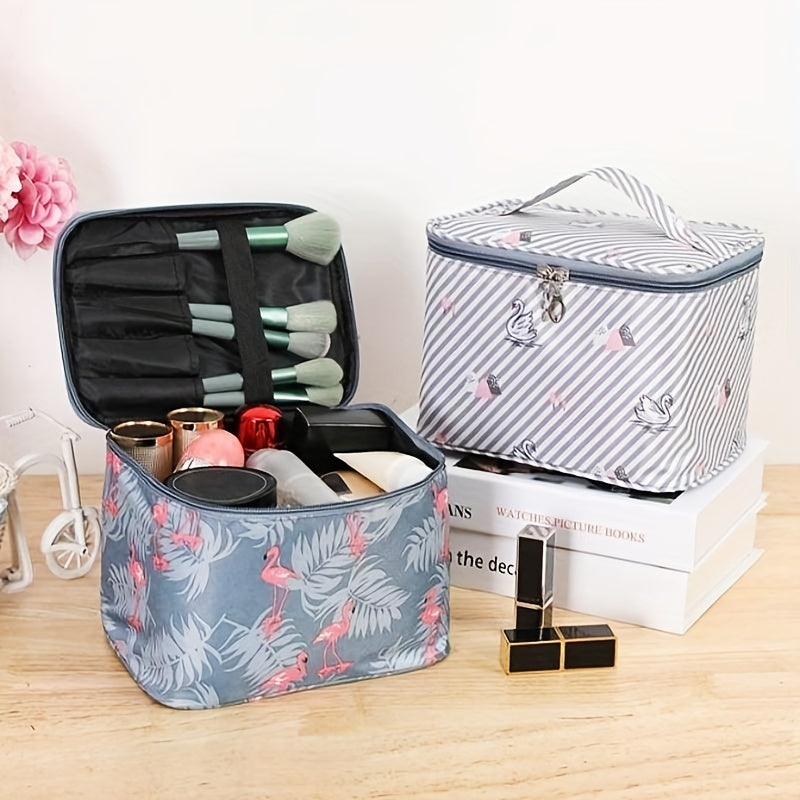 Pattern Cosmetic Bag Travel Toiletry Wash Bag Multifunctional Makeup Handbag