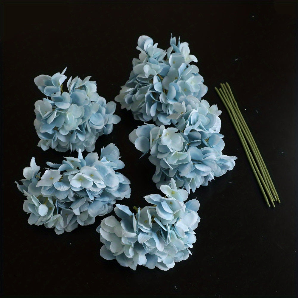 5pcs Hydrangea Artificial Flowers for Wedding Table Decor
