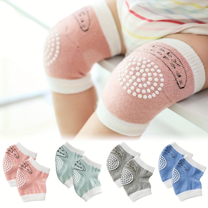 2 Pairs Baby Mesh Knee Pads Crawling Socks 1-3 Years Unisex