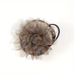 Mesh Flower Sash Belt Lace Up Waist Belt for Women