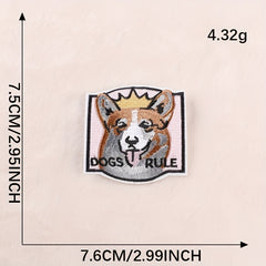 Dog Embroidery DIY Patch for Clothes Backpack Hat