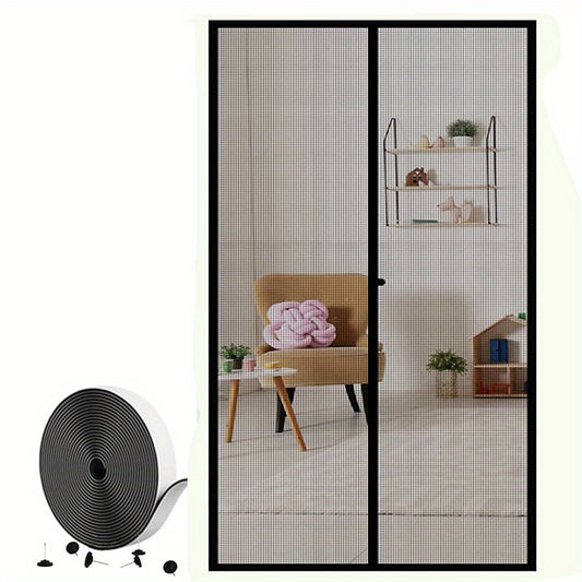 Magnetic Screen Door 91x208 cm Reinforced Fiberglass Curtain