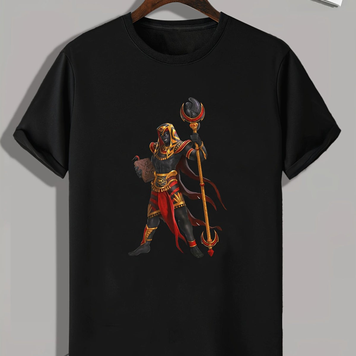 Wizard Pattern Print Men's Sports T-Shirt Outdoor Fitness Cloth