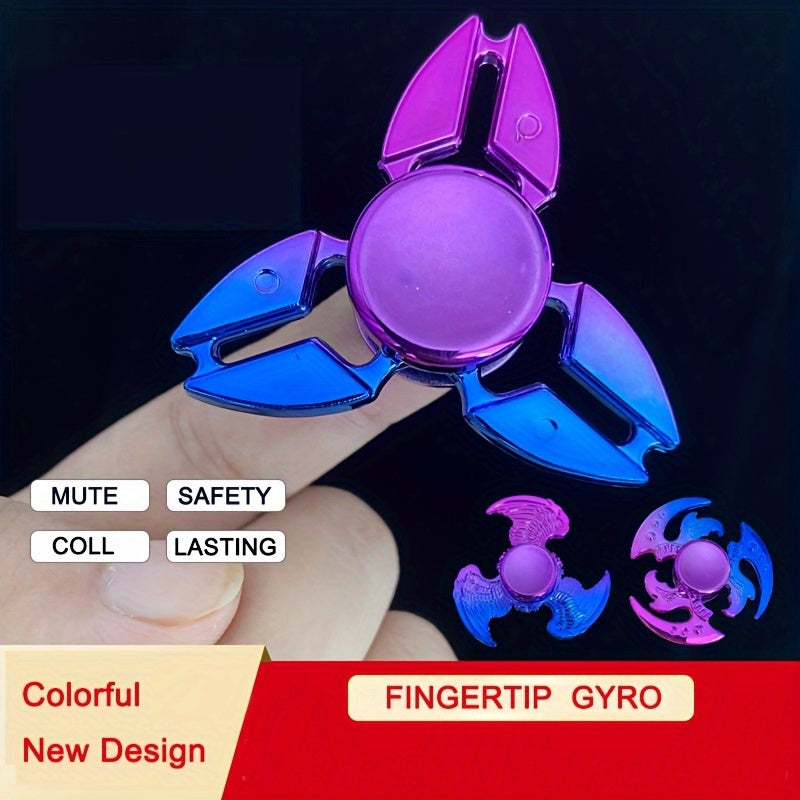 8pcs Purple Fidget Spinners Handheld Finger Gyroscope
