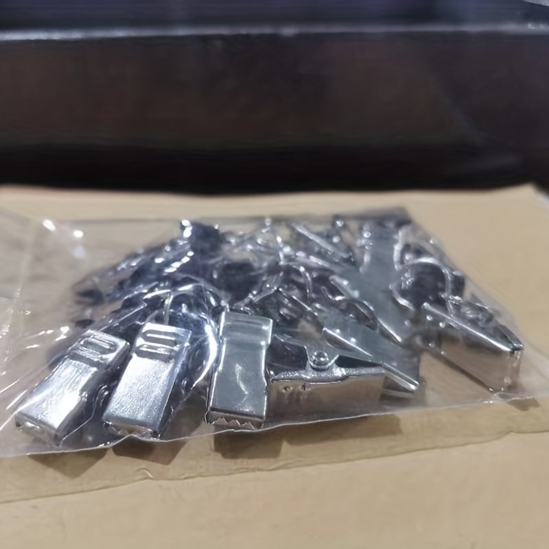 20pcs Metal Curtain Clips Household Decorative Hooks Curtain Buckles