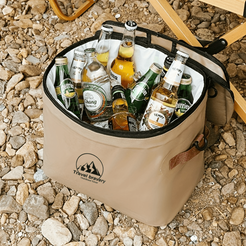 20L Waterproof Insulation Box w/ Ice Pack-Portable Food Preservation Bag