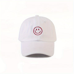 Smiling Face Embroidery Baseball Cap Couple Sun Hats Unisex Dad Hats