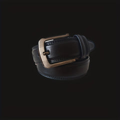 Classic Leather Formal Belt Single Pointed Buckle for Jeans Pants