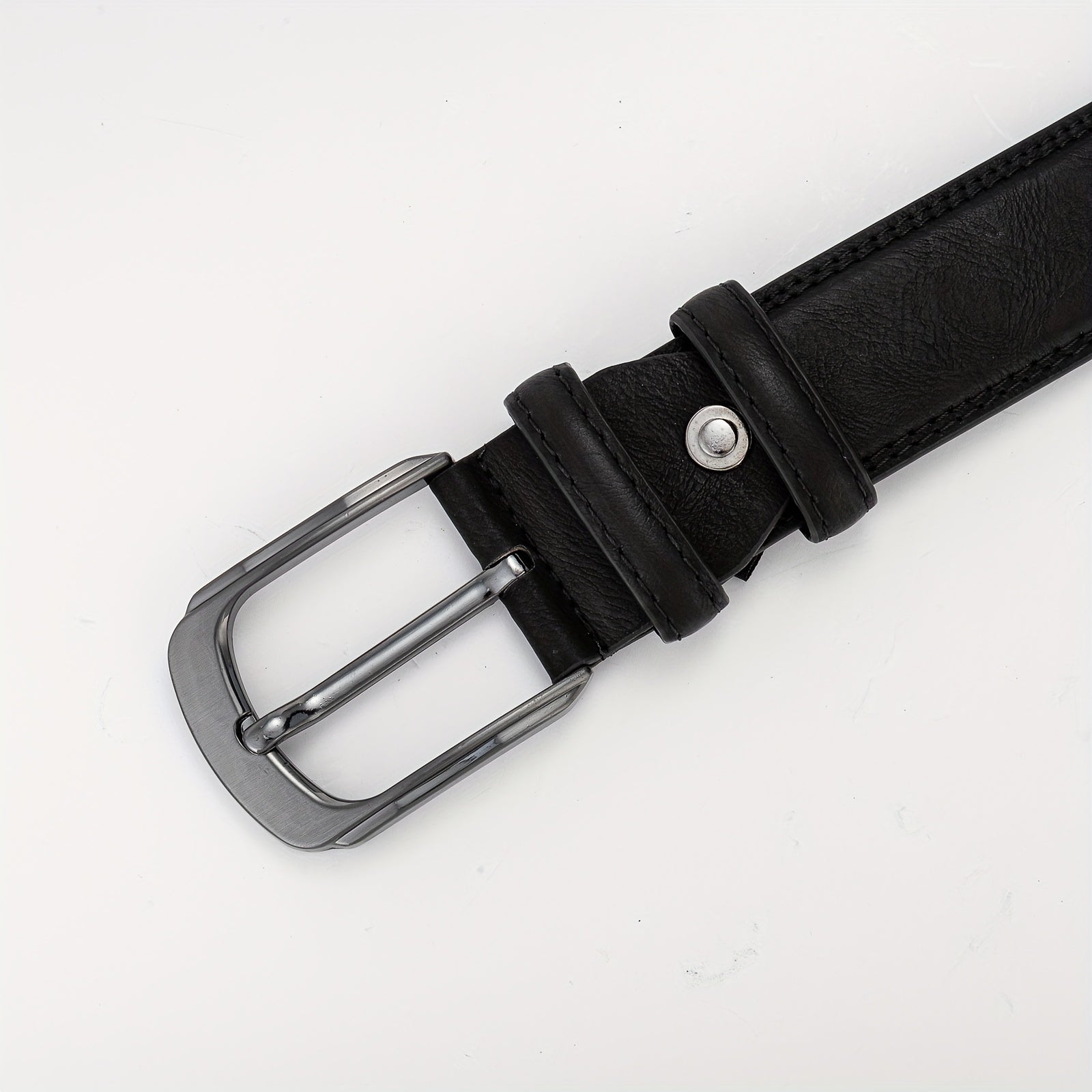 Men's Pin Buckle Belt PU Leather Belt Jeans Pants Waist Strap