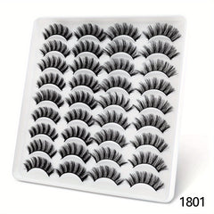 18 Pairs 3D Mink Eyelashes Natural Fluffy False Eyelashes Dramatic Long Eyelash