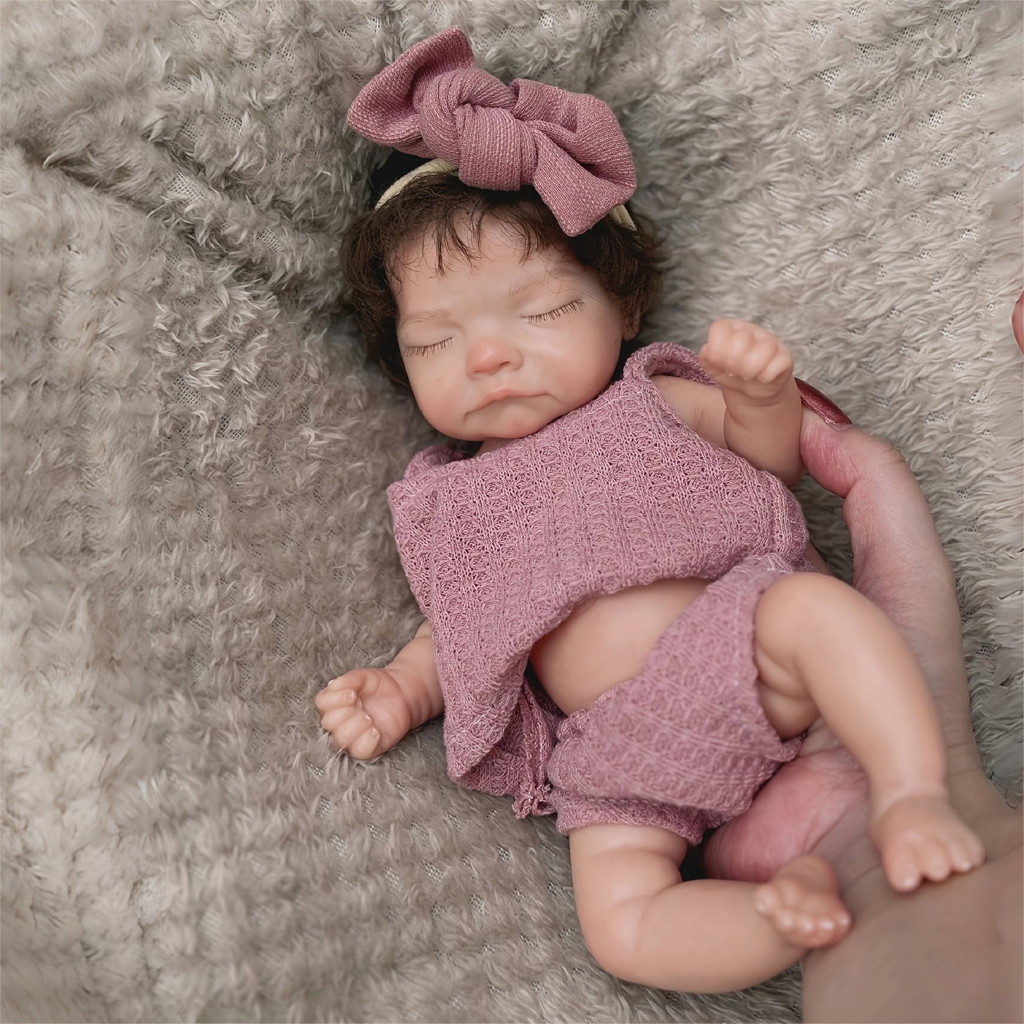 Handcrafted Silicone Youngsters Girl Doll Soft Touch & Clothes