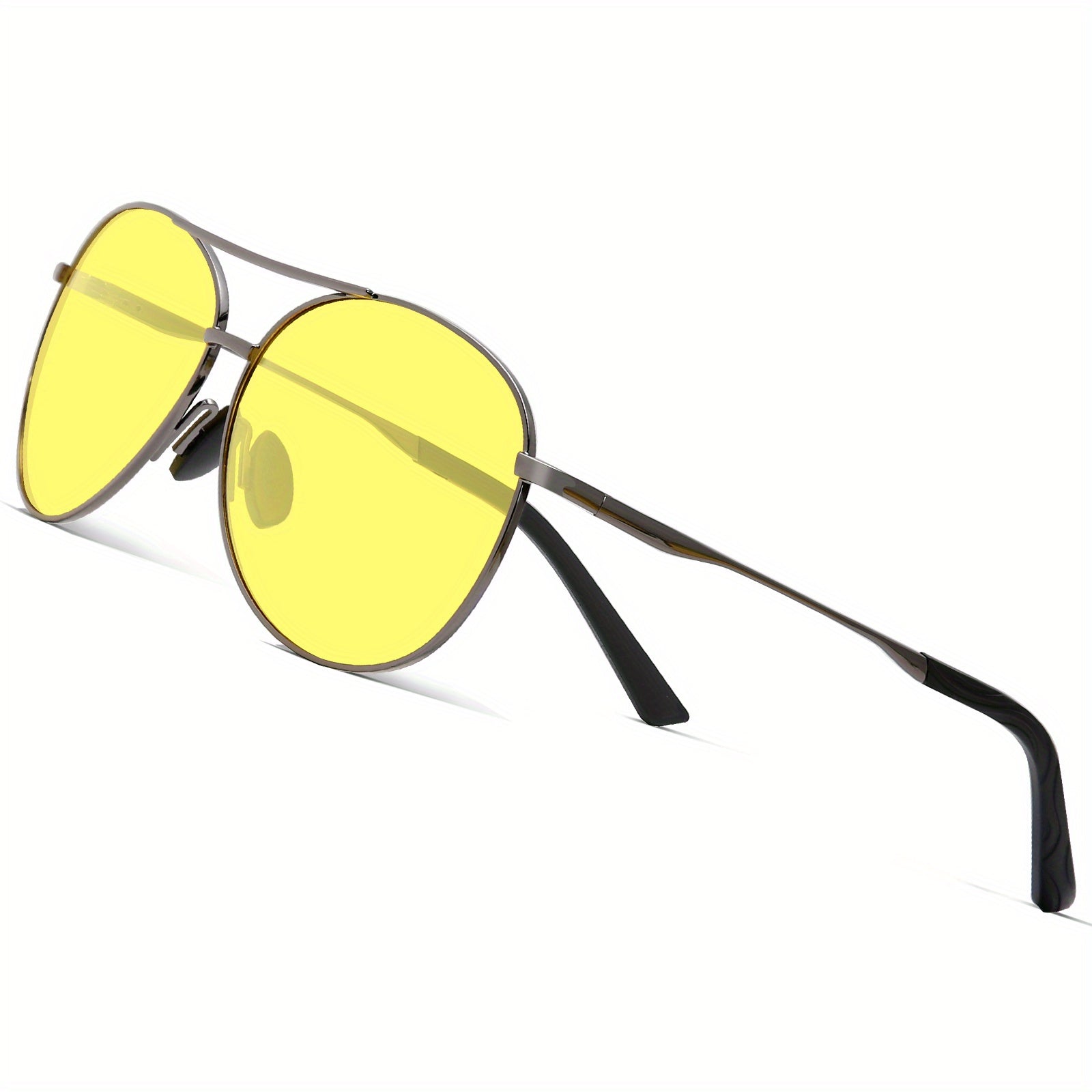 Night Driving Glasses Polarized Sunglasses Anti Glare Retro Aviator