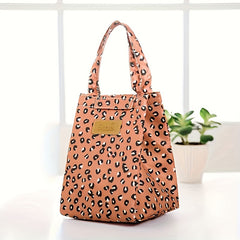 Leopard Thermal Lunch Bag Insulated Cooler Tote Storage Case Box