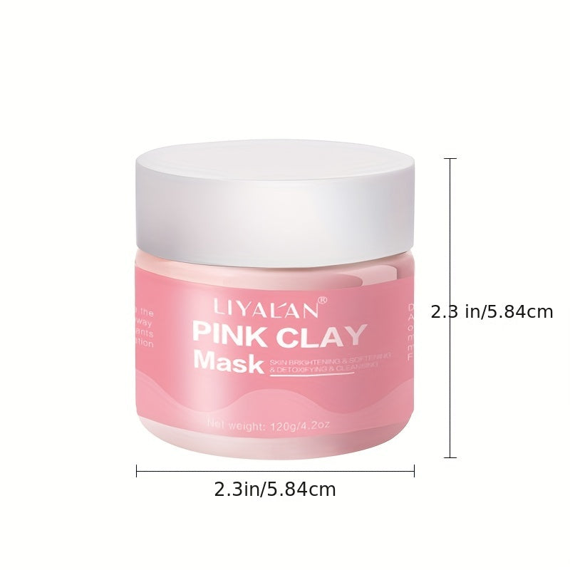 Organic Pink Clay Face Mud Mask - Natural Skincare Solution
