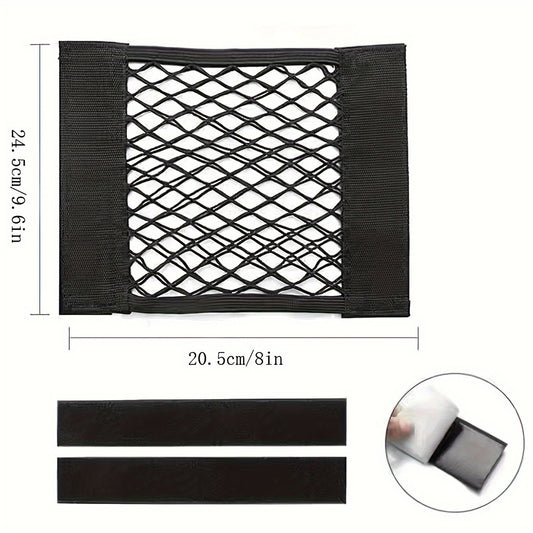 Large Capacity Hook and loop Mesh Garbage Bag Car Wash Storage Net
