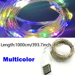 USB LED String Lights Waterproof Fairy Lights for Christmas Wedding Party