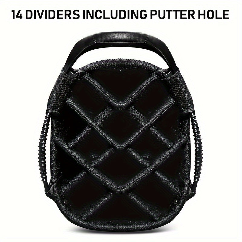 HUAEN Golf Cart Bag 14 Dividers Waterproof Lightweight 4 6lbs Cart Bag Rain Cove