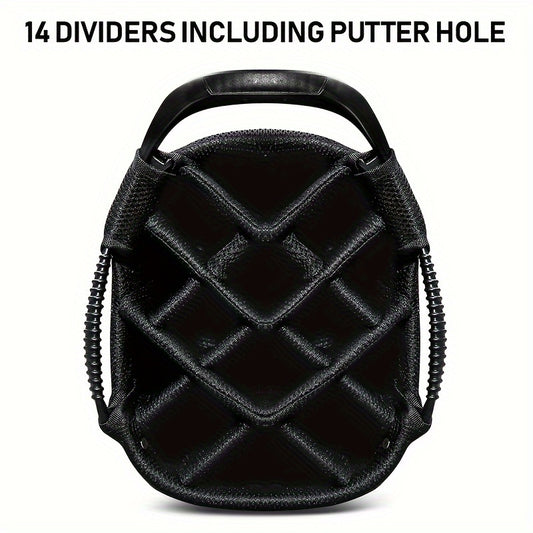 HUAEN Golf Cart Bag 14 Dividers Waterproof Lightweight 4 6lbs Cart Bag Rain Cove