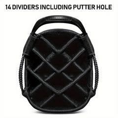 HUAEN Golf Cart Bag 14 Dividers Waterproof Lightweight 4 6lbs Cart Bag Rain Cove
