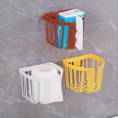 Wall Mounted Toilet Paper Holder Storage Container for Tissue Basket