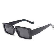 Vintage Rectangle Sunglasses Women Chunky Glasses 90s Lens