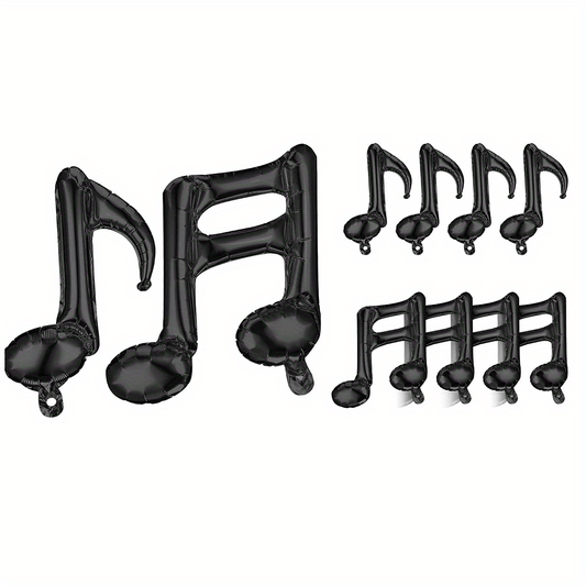 10pcs Musical Note Foil Mylar Balloon Music Party Decoration