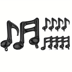 10pcs Musical Note Foil Mylar Balloon Music Party Decoration
