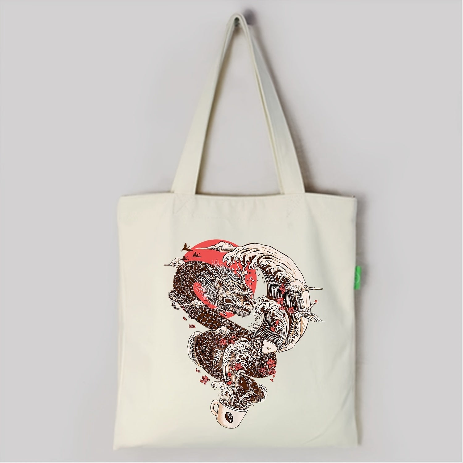 Ukiyo e Dragon Pattern Iron On Heat Transfer Sticker For DIY Clothing T Shirt