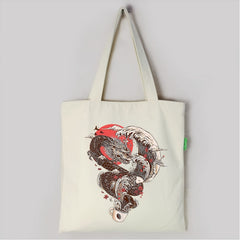 Ukiyo e Dragon Pattern Iron On Heat Transfer Sticker For DIY Clothing T Shirt