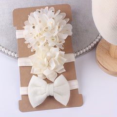 Headband Flowers Bow Hairband Decor for Baby Girls