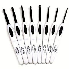 8pcs Knitting Tool Set Aluminum Crochet Suit