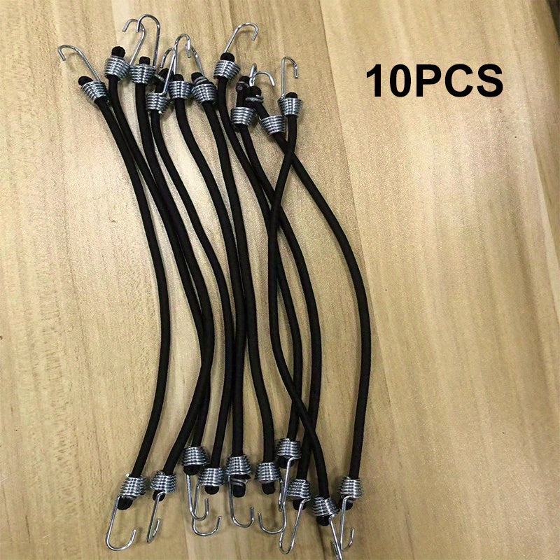 10pcs Waterproof Elastic Luggage Rope for Outdoor Accessories