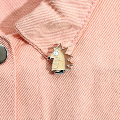 Brown Hedgehog Modeling Personalized Brooch Clothing Pin