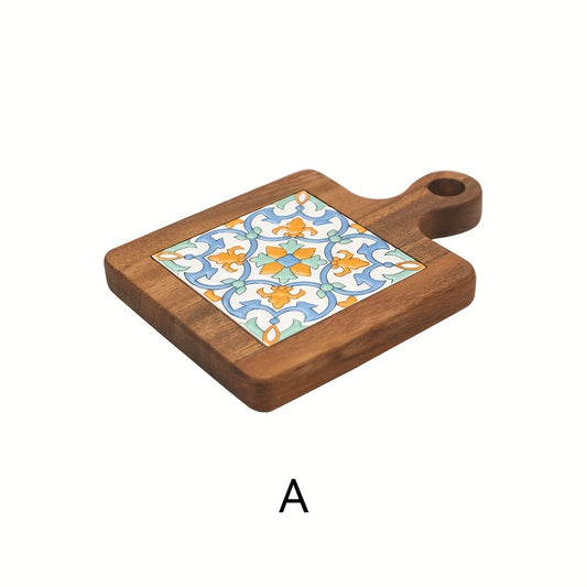 Japanese Style Wooden Coaster Brick Solid Wood Mat