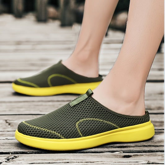 Men's Lightweight Mesh Slip-On Sandals Green