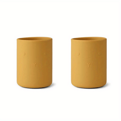 2pcs Silicone Toddler Cups Baby Training Tableware
