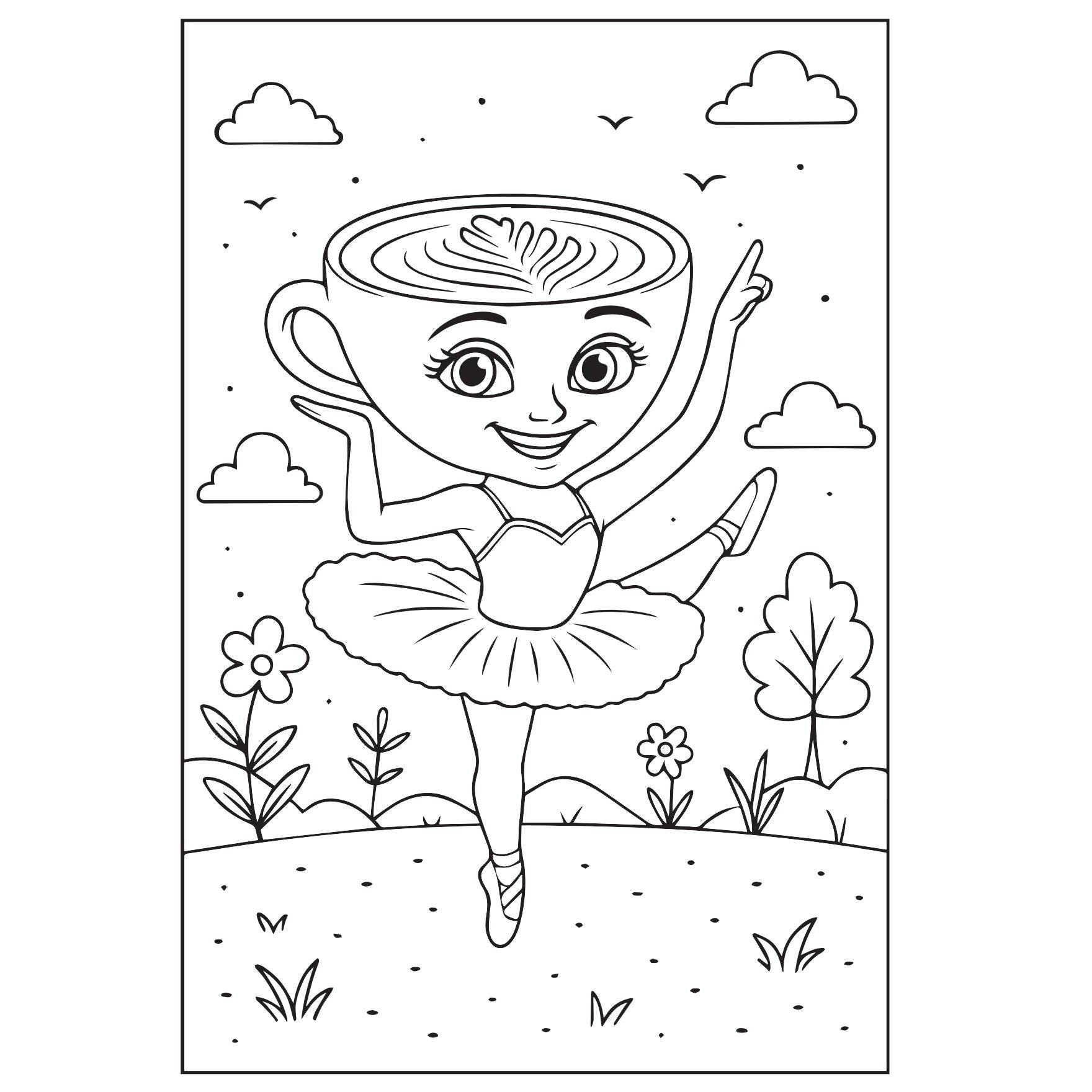 Adult Coloring Book-Whimsical Creatures & Bizarre Scenes-Italian Brainrot Art