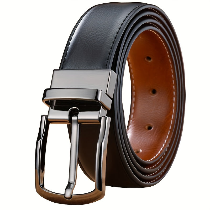 Leather Buckle Men's Comfortable Classic Belt For Occasions