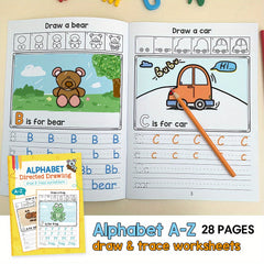 LACHILLY Alphabet Workbook Tracing Sheets Ages 4-8 Preschool & Kindergarten