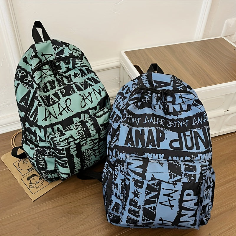 Graffiti Backpack Casual School Bag for Students