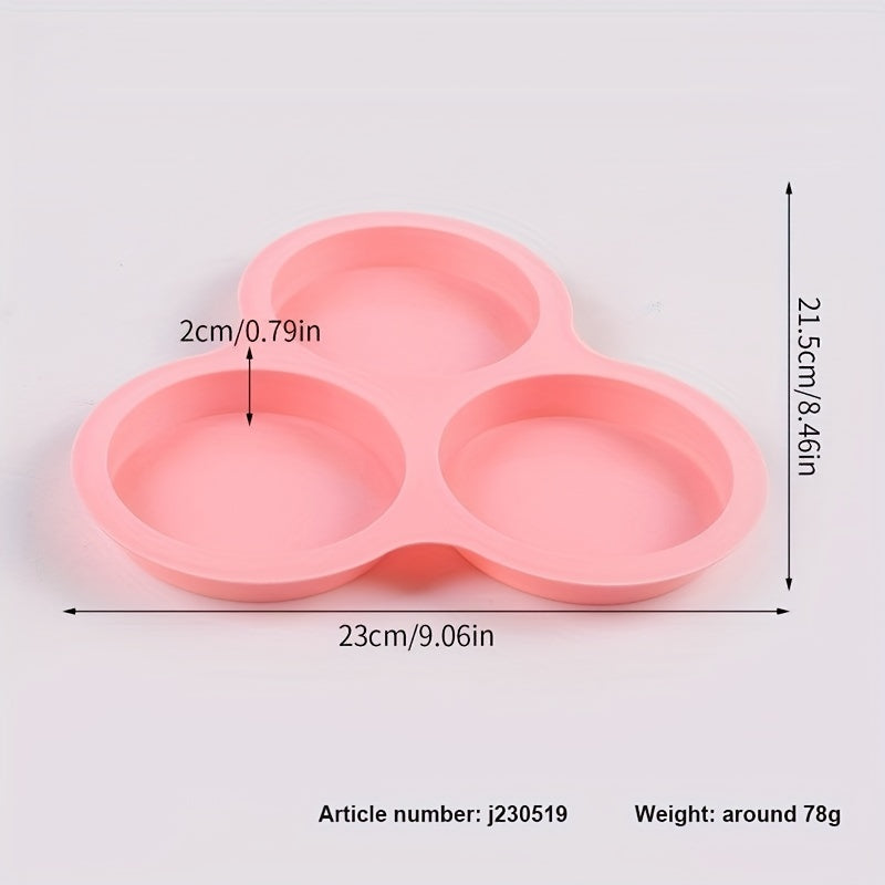 Washable Silicone Round Cake Molds & Decorating Tray Set