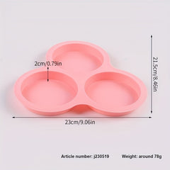 Washable Silicone Round Cake Molds & Decorating Tray Set